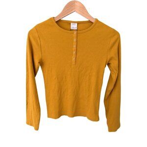 Zara Kids Long Sleeve Ribbed Henley Top NWT Size 13-14 yrs